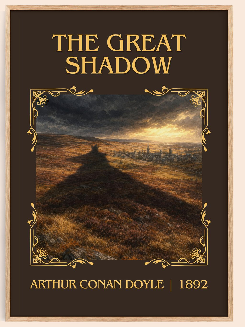 The Great Shadow Classic Book Art Print by Arthur Conan Doyle – book poster
