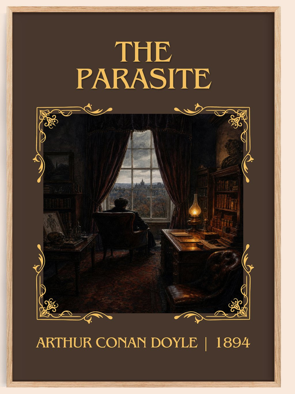 The Parasite Classic Book Art Print by Arthur Conan Doyle – book poster