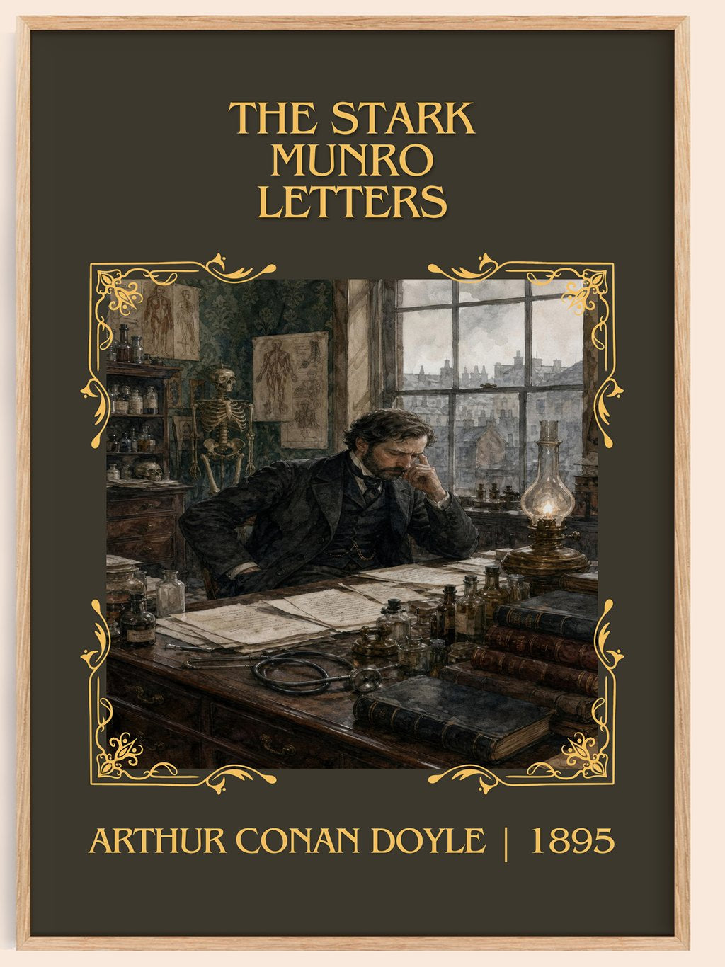 The Stark Munro Letters Classic Book Art Print by Arthur Conan Doyle – book poster