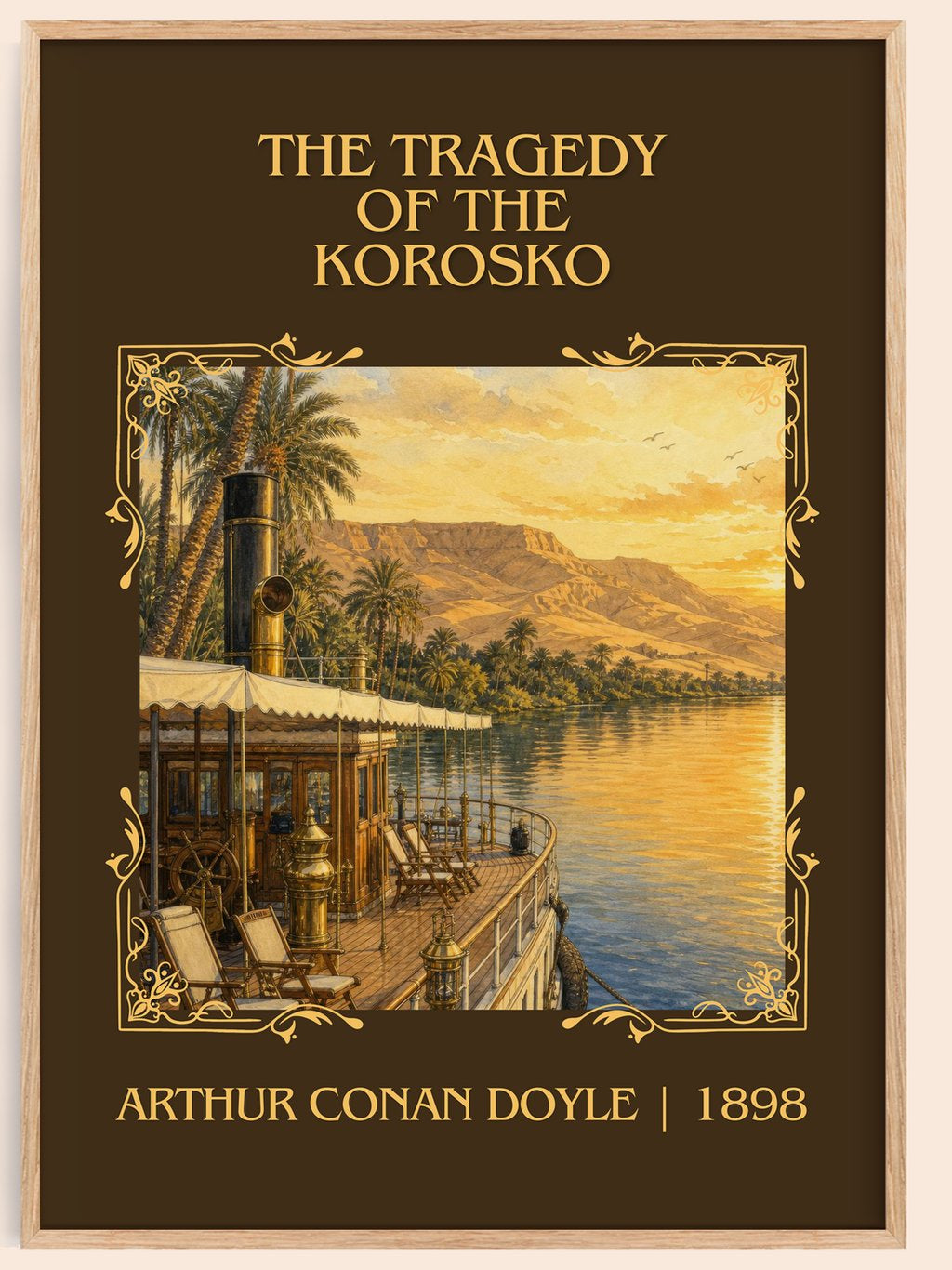 Tragedy Of The Korosko Classic Book Art Print by Arthur Conan Doyle – book poster