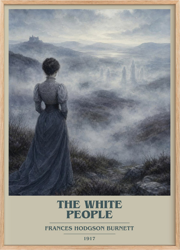 The White People Book Cover Poster by Frances Hodgson Burnett