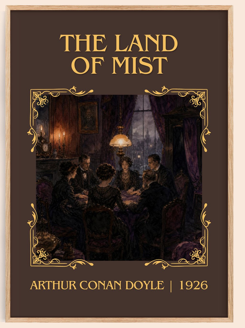 The Land Of Mist Classic Book Art Print by Arthur Conan Doyle – book poster