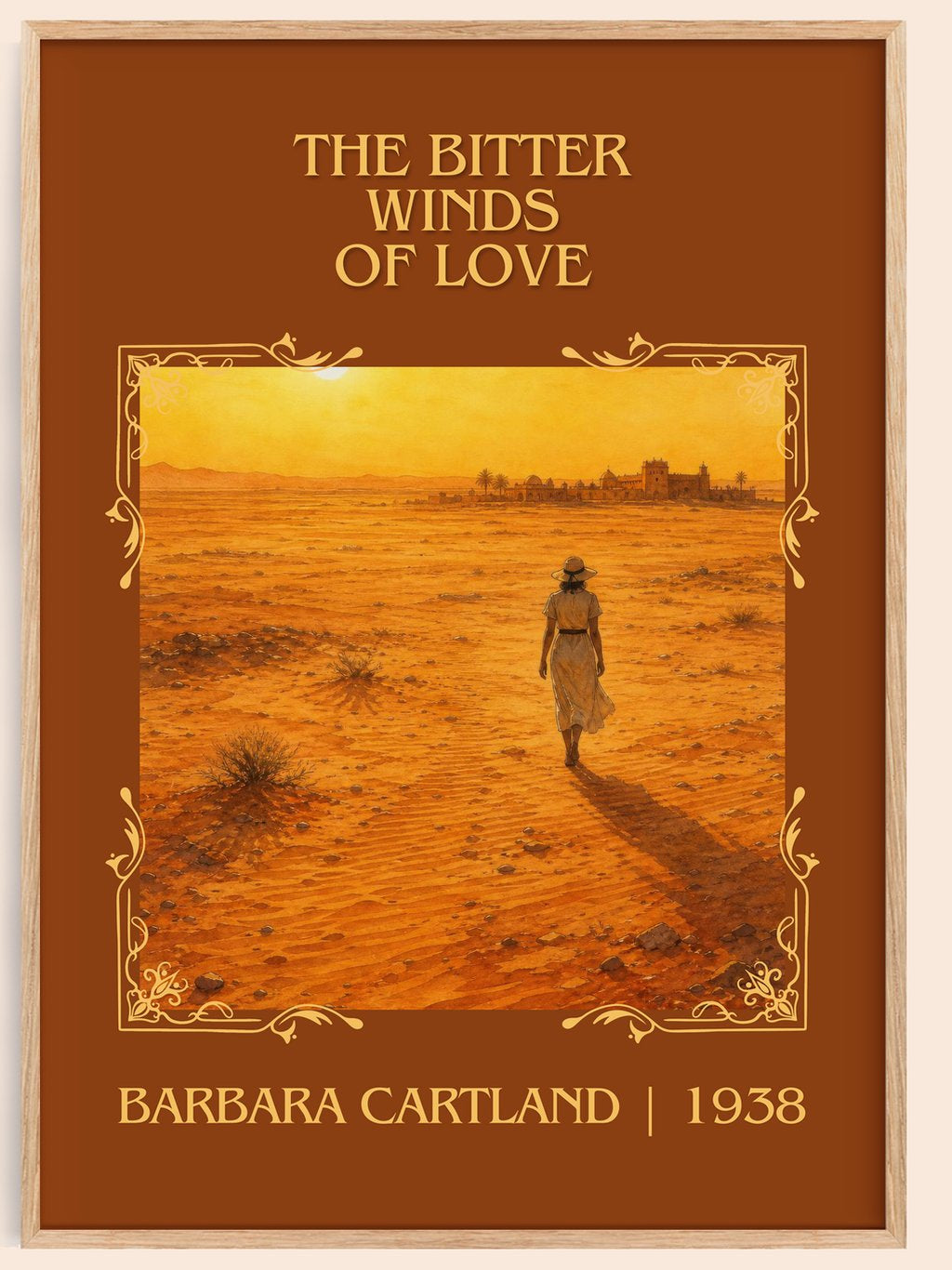 The Bitter Winds Of Love Classic Book Art Print by Barbara Cartland – book poster