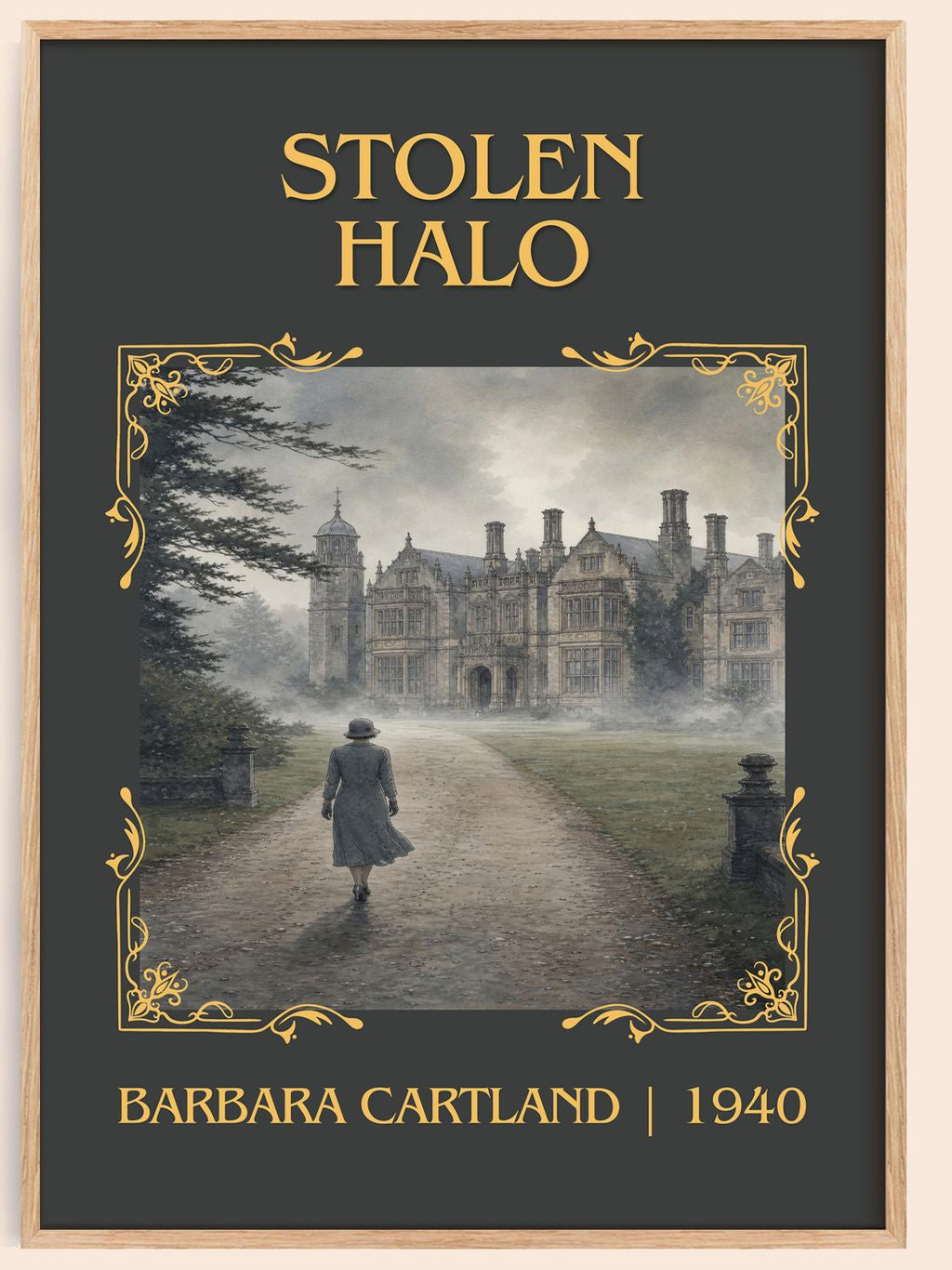 Stolen Halo Classic Book Art Print by Barbara Cartland – book poster