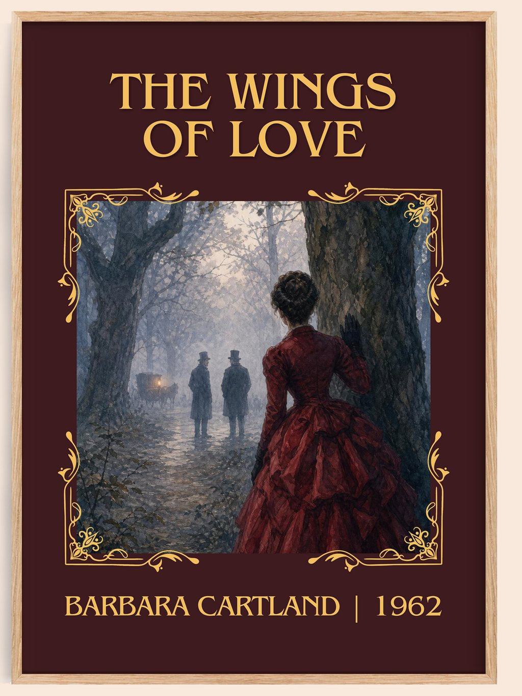 The Wings Of Love Classic Book Art Print by Barbara Cartland – book poster
