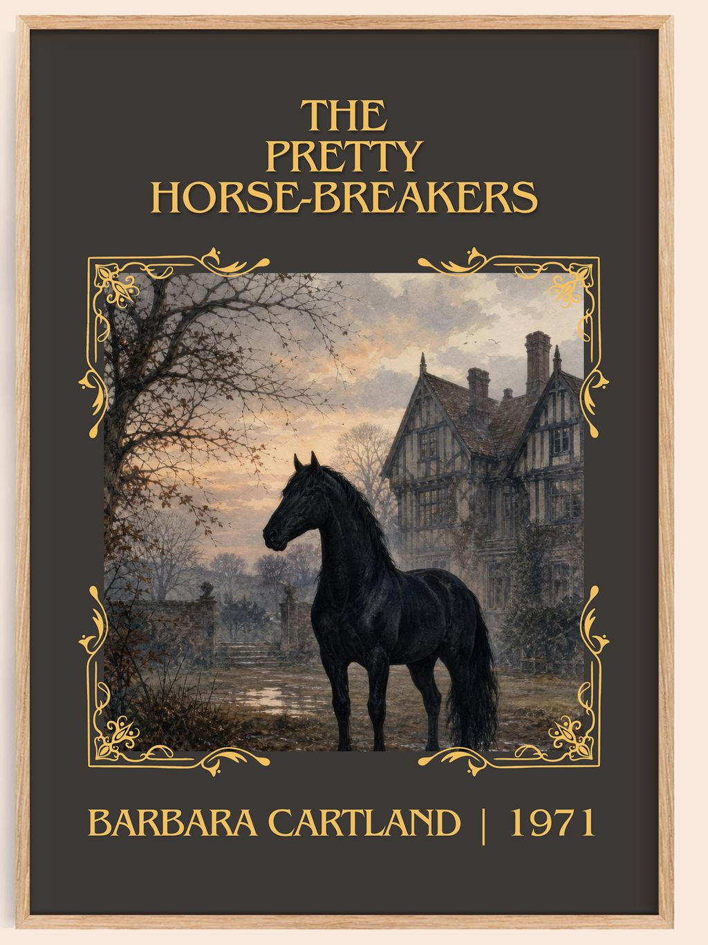 The Pretty Horse-Breakers Classic Book Art Print by Barbara Cartland – book poster