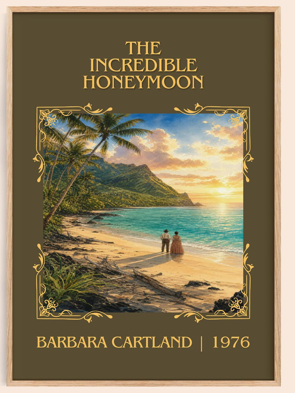 The Incredible Honeymoon Classic Book Art Print by Barbara Cartland – book poster