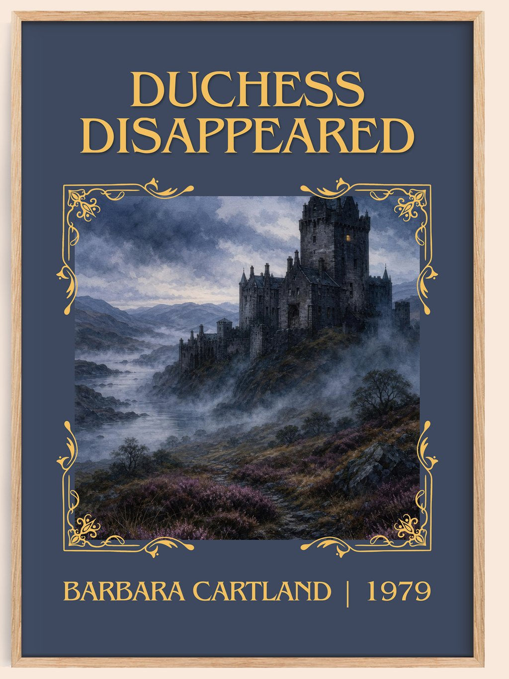 Duchess Disappeared Classic Book Art Print by Barbara Cartland – book poster