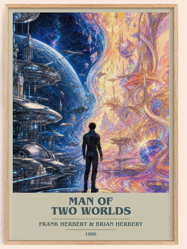 Man Of Two Worlds Book Cover Poster by Frank Herbert & Brian Herbert