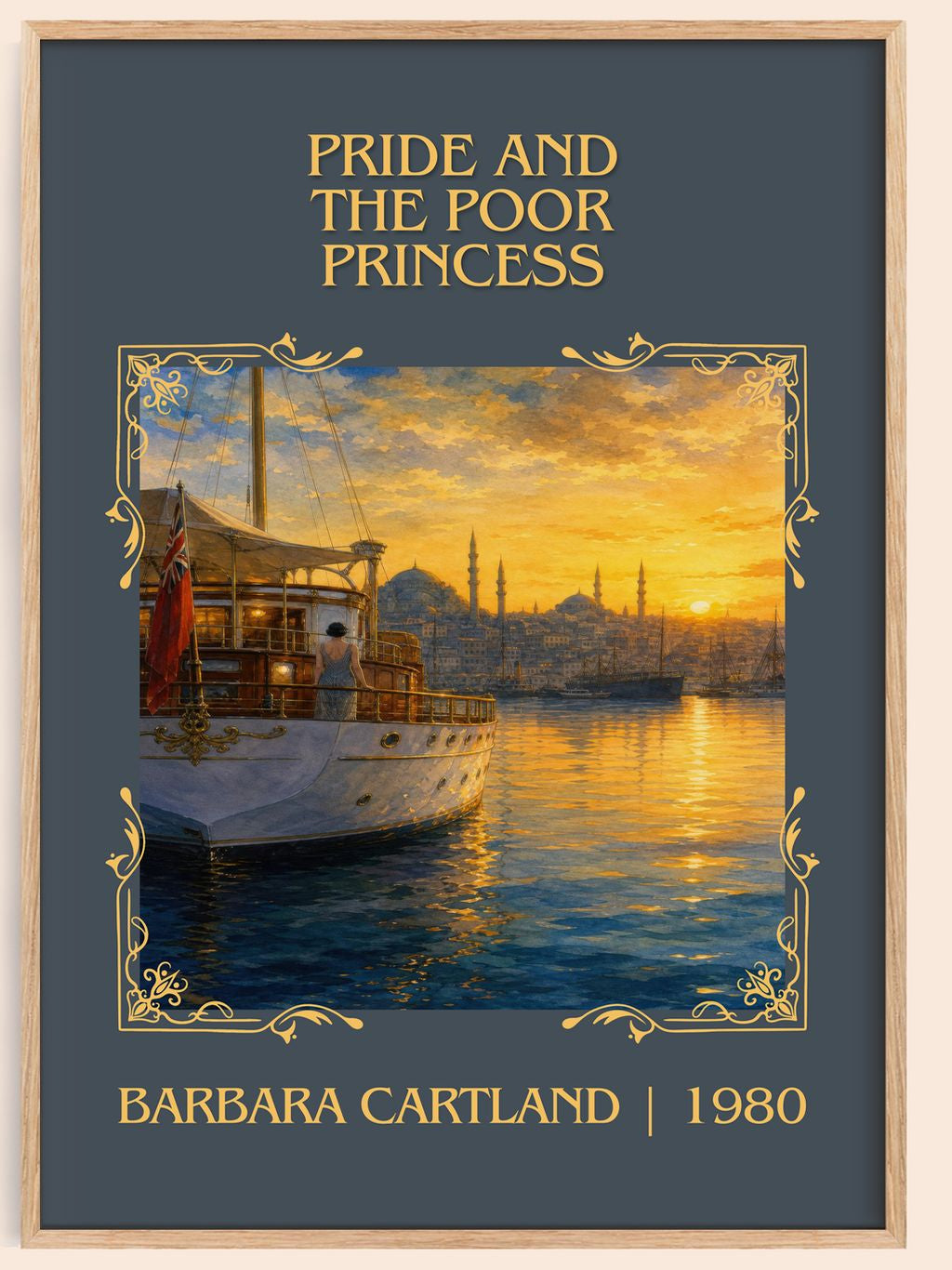 Pride And The Poor Princess Classic Book Art Print by Barbara Cartland – book poster