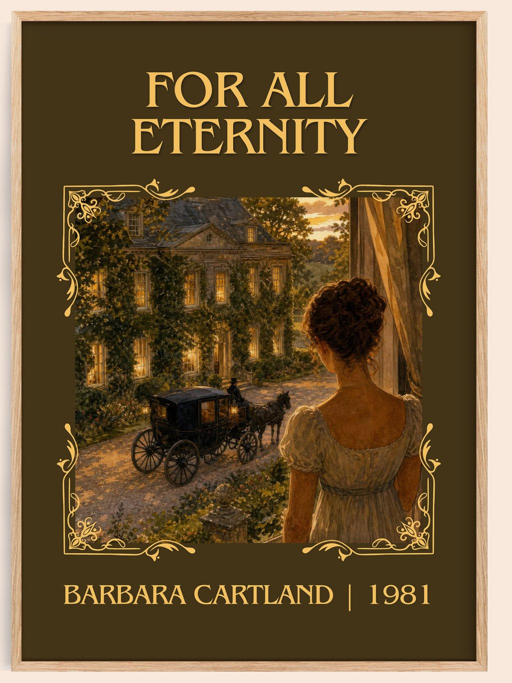 For All Eternity Classic Book Art Print by Barbara Cartland – book poster