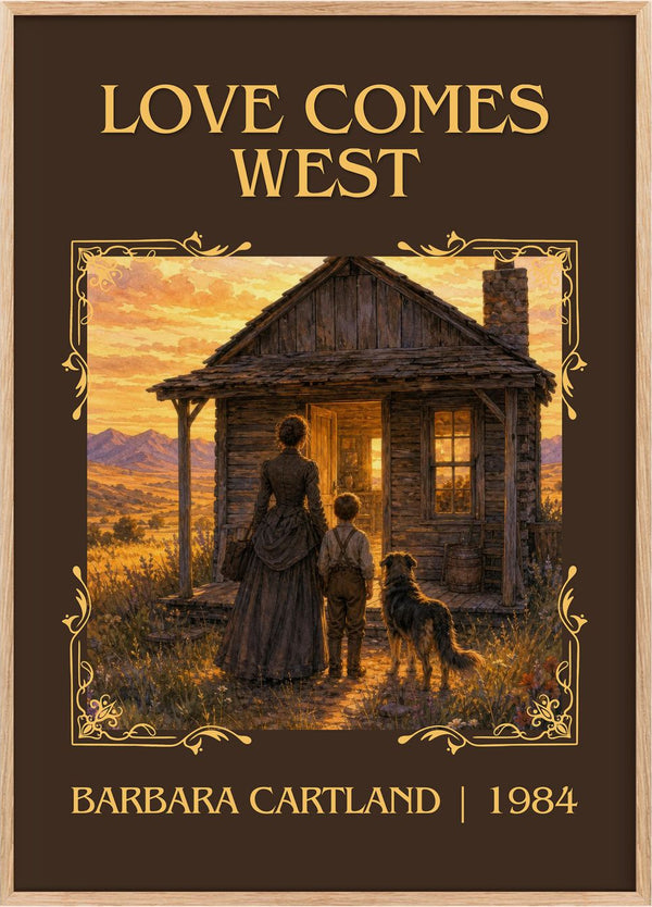 Love Comes West Classic Book Art Print by Barbara Cartland