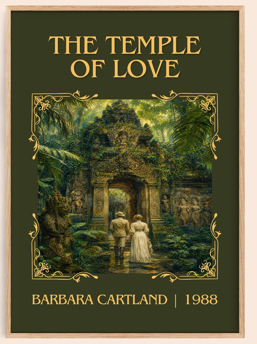 The Temple Of Love Classic Book Art Print by Barbara Cartland – book poster