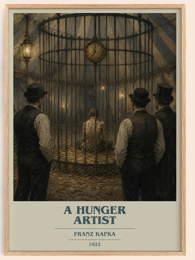 A Hunger Artist Book Cover Poster by Franz Kafka