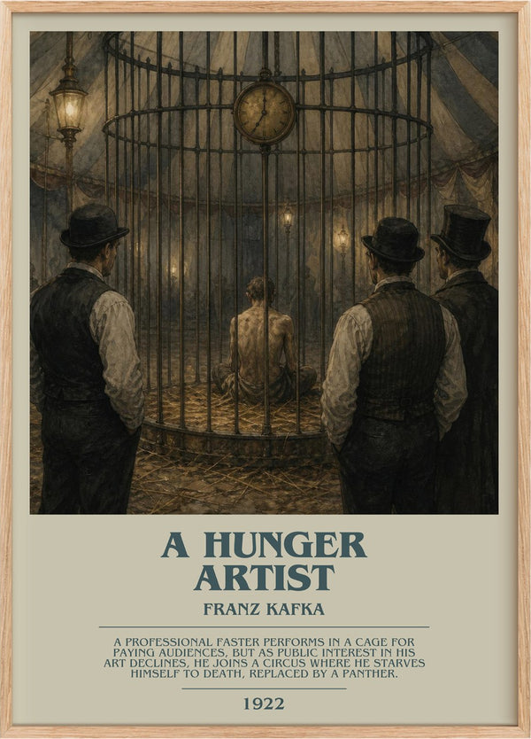 A Hunger Artist Bookish Wall Art by Franz Kafka