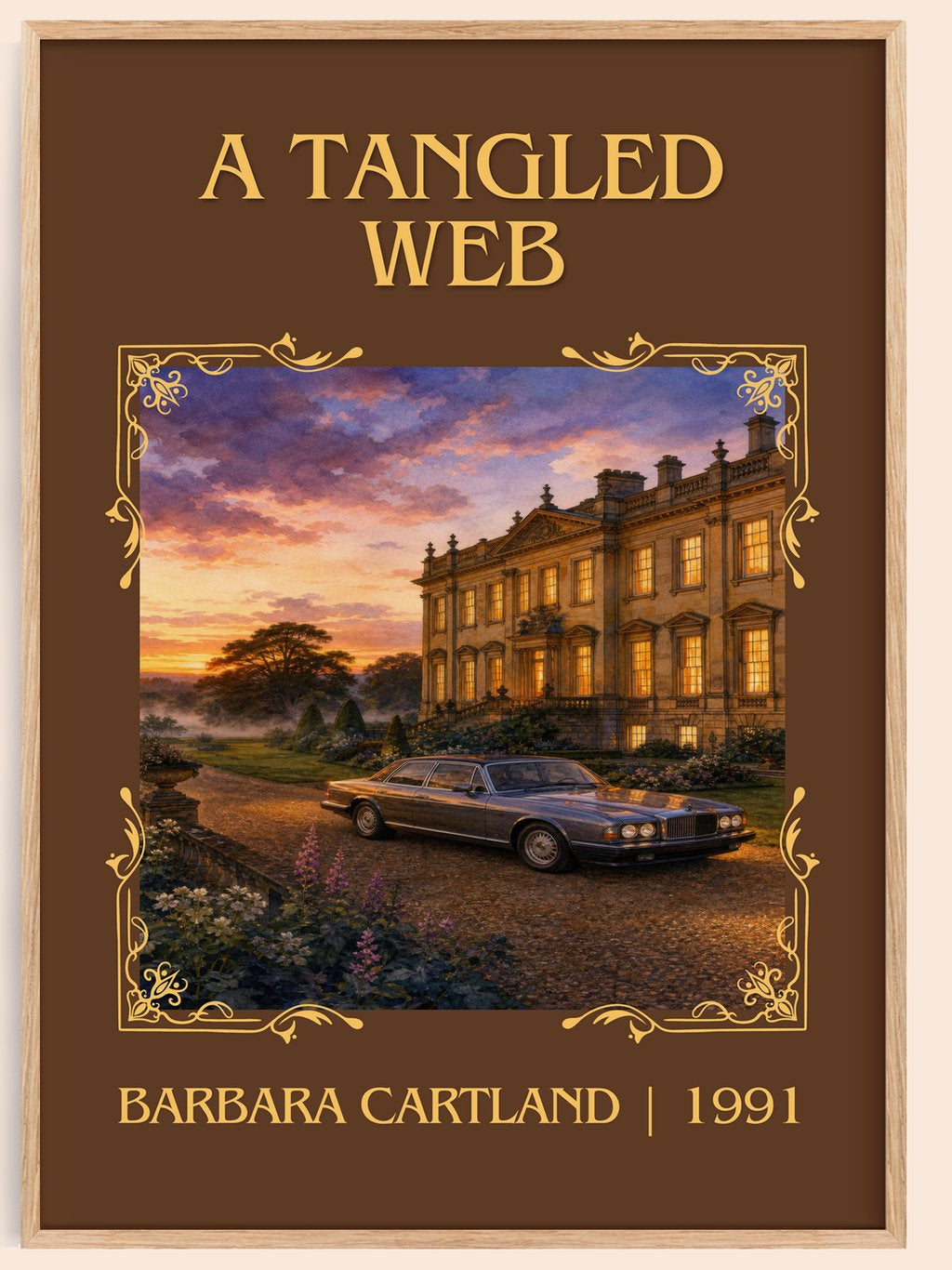 A Tangled Web Classic Book Art Print by Barbara Cartland – book poster