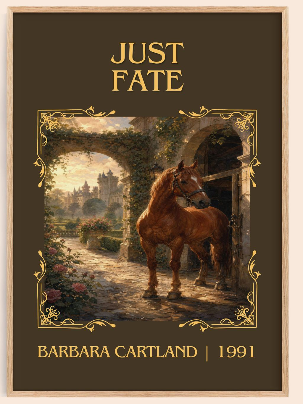 Just Fate Classic Book Art Print by Barbara Cartland – book poster