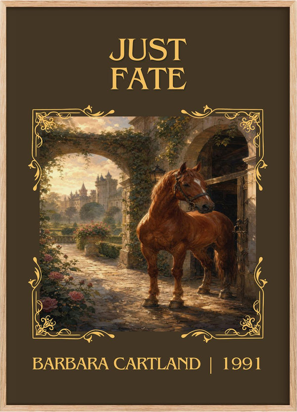 Just Fate Classic Book Art Print by Barbara Cartland
