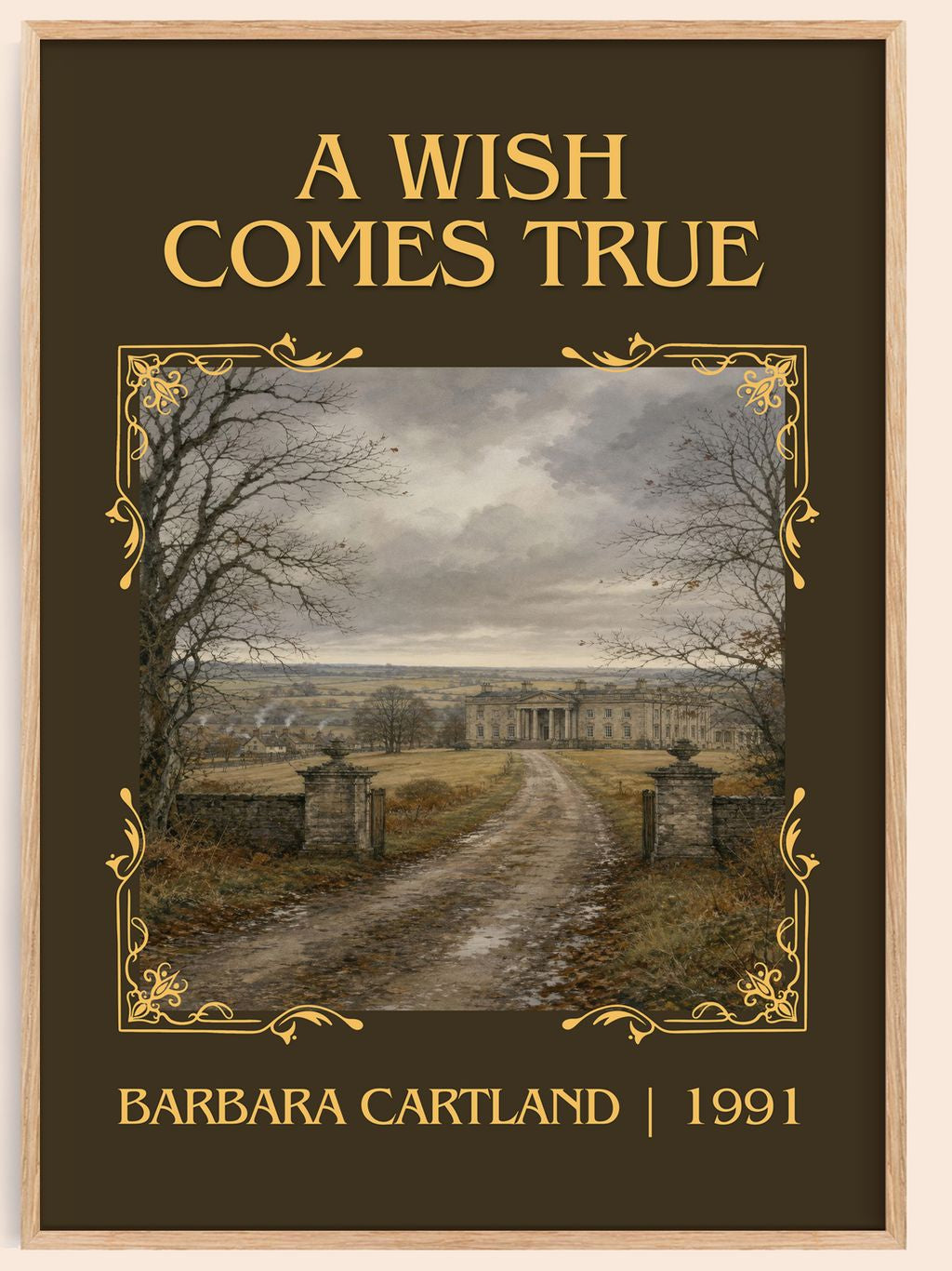 A Wish Comes True Classic Book Art Print by Barbara Cartland – book poster