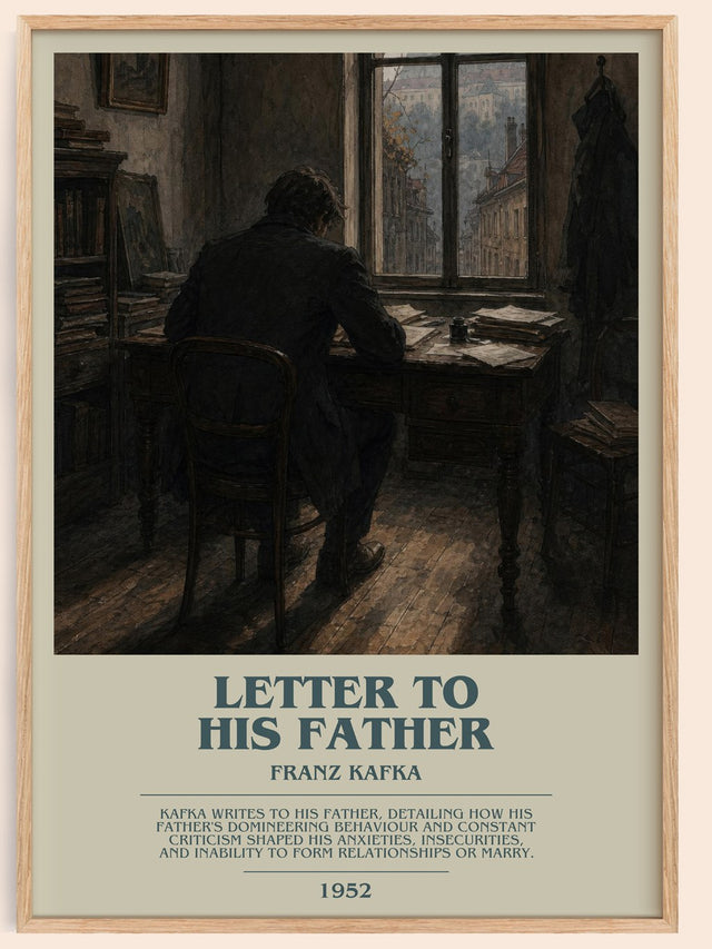 Letter To His Father Bookish Wall Art by Franz Kafka
