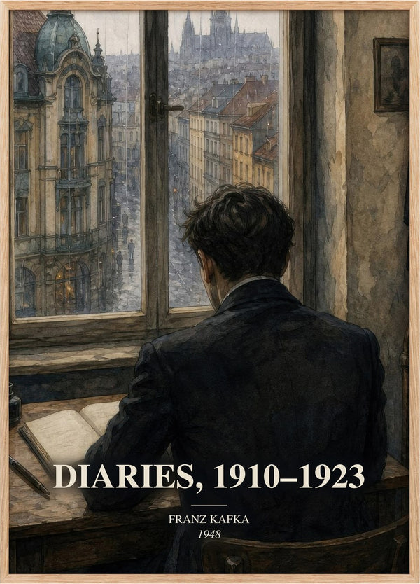 Diaries, 1910–1923 Book Watercolour Illustration by Franz Kafka