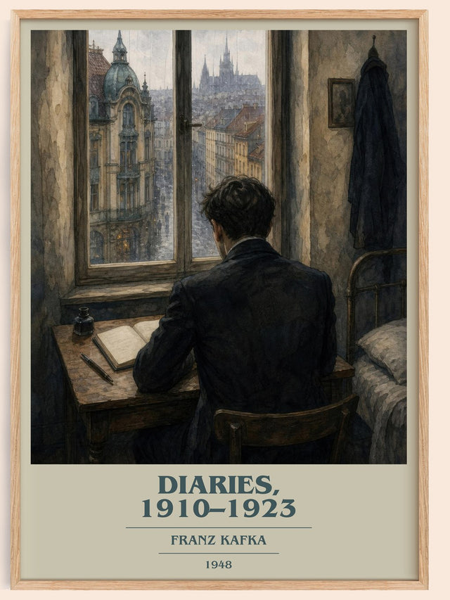 Diaries, 1910–1923 Book Cover Poster by Franz Kafka