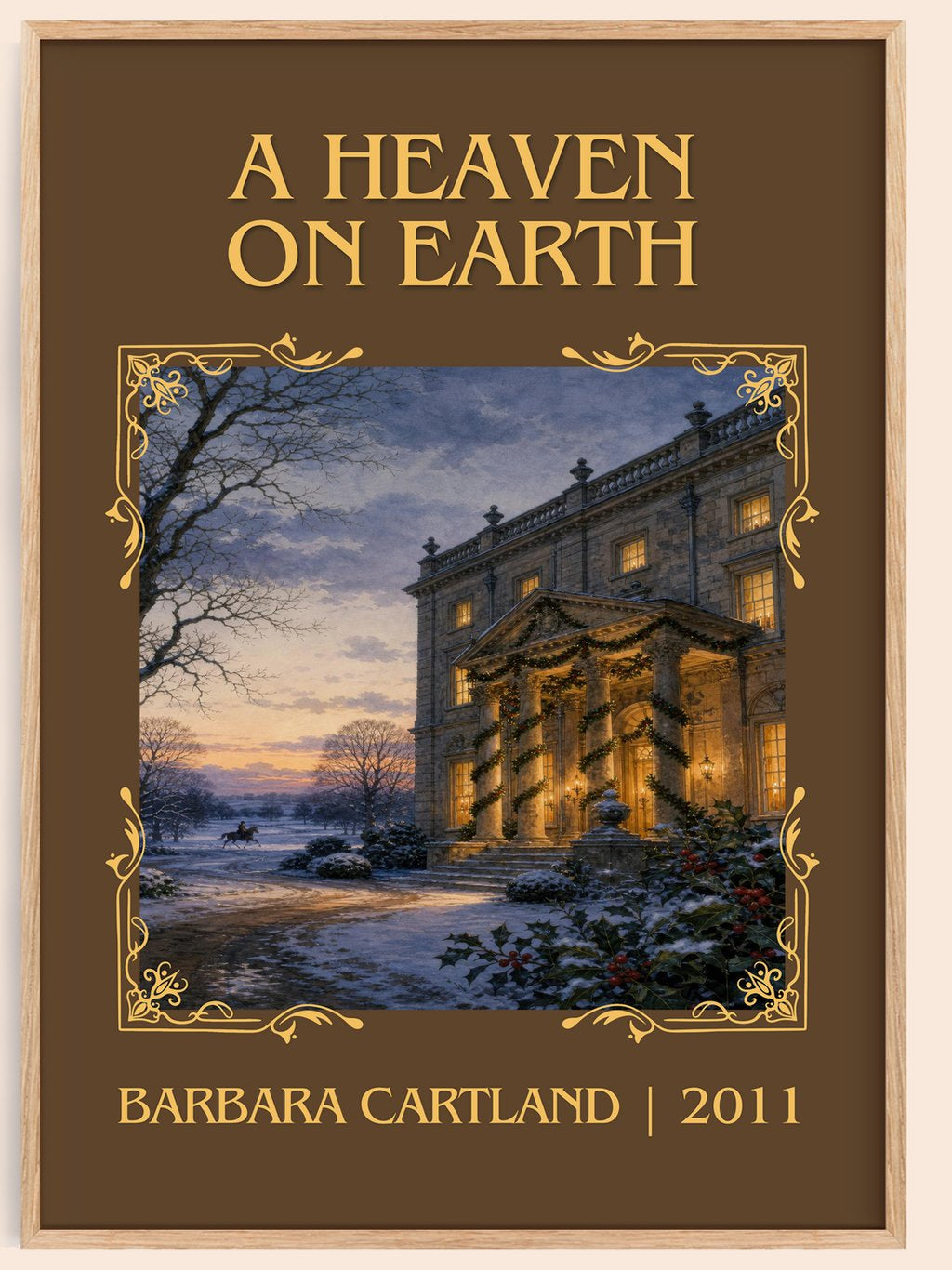A Heaven On Earth Classic Book Art Print by Barbara Cartland – book poster