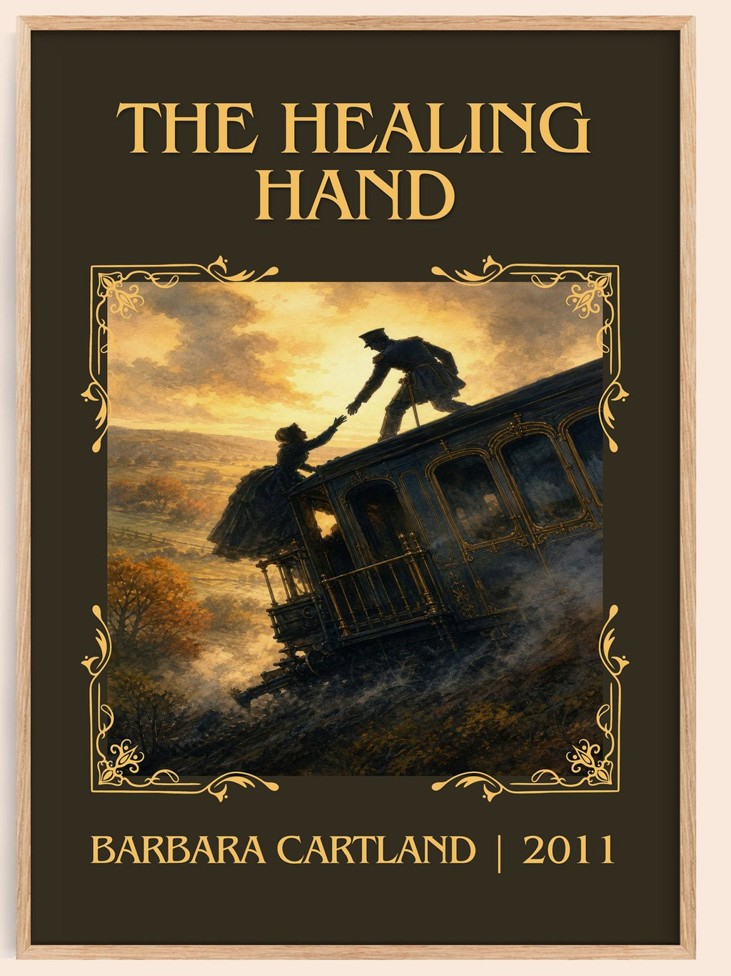The Healing Hand Classic Book Art Print by Barbara Cartland – book poster