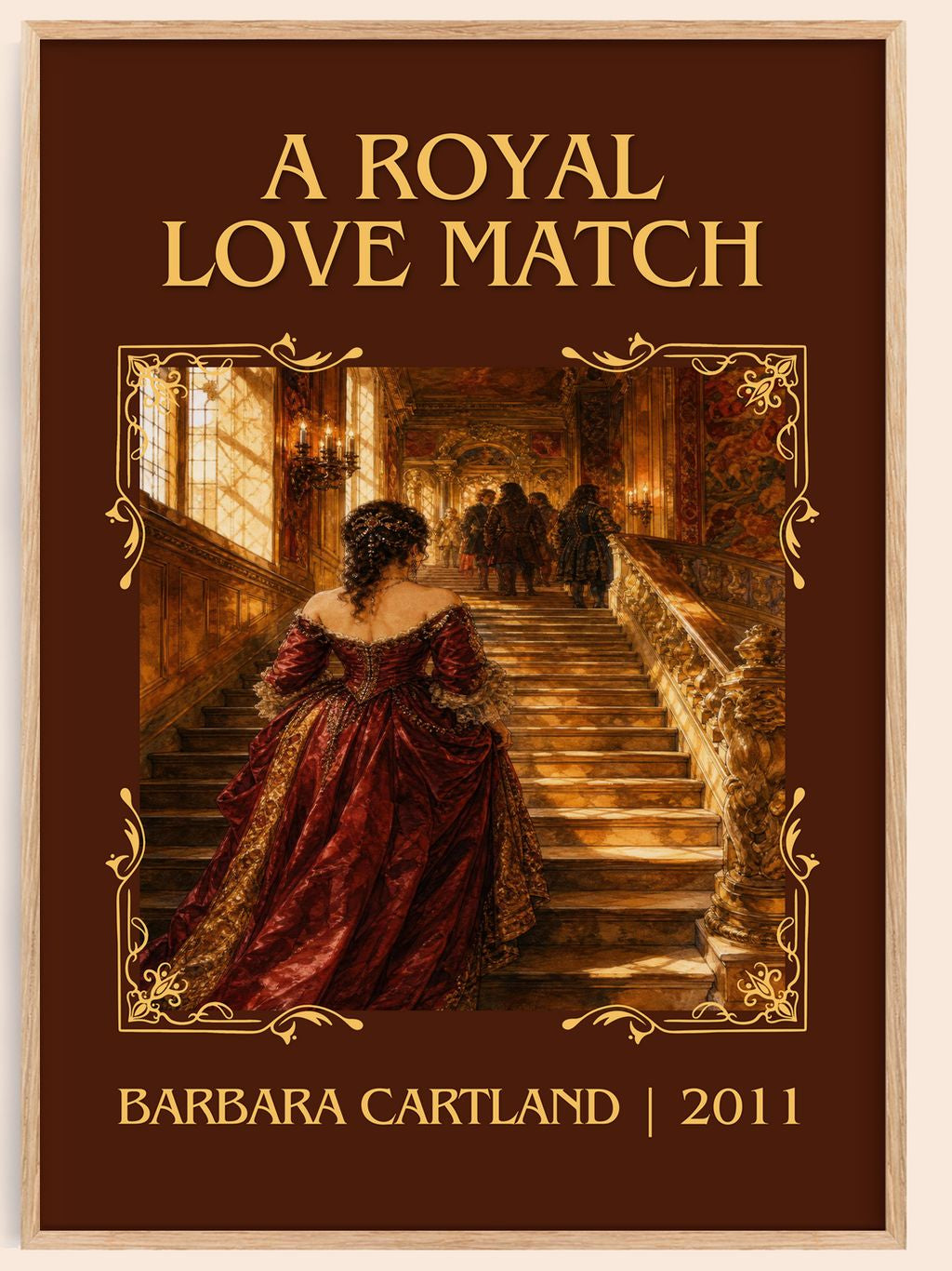 A Royal Love Match Classic Book Art Print by Barbara Cartland – book poster