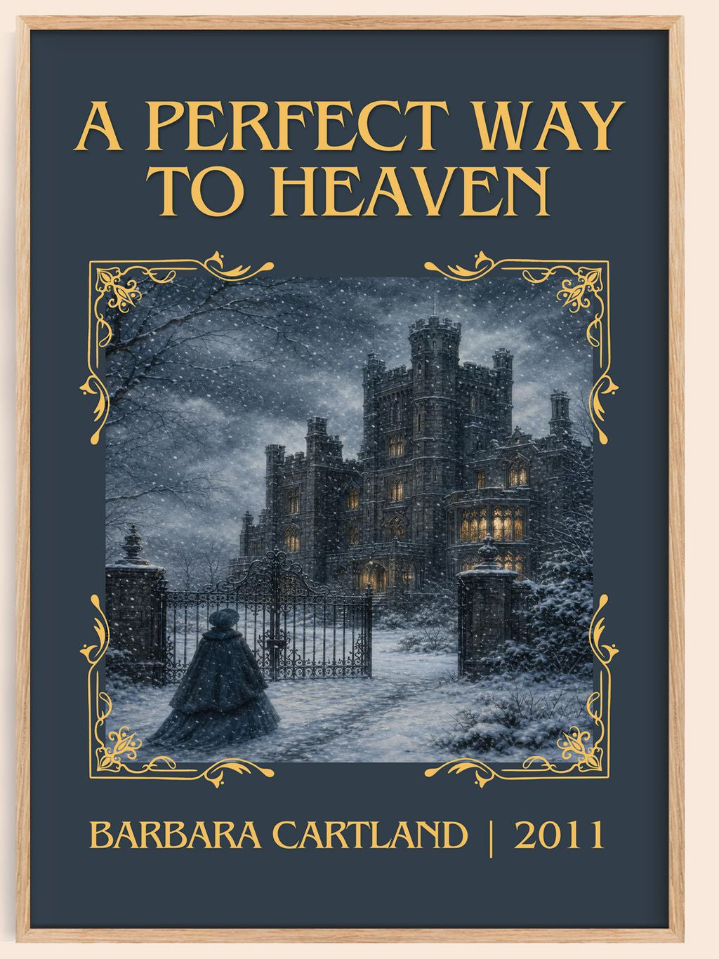 A Perfect Way To Heaven Classic Book Art Print by Barbara Cartland – book poster