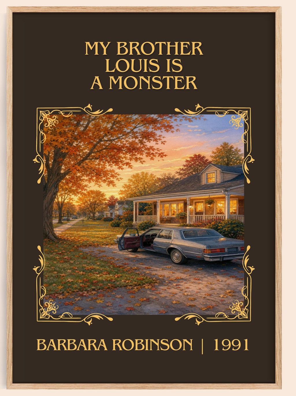 My Brother Louis Is A Monster Classic Book Art Print by B. Robinson – book poster