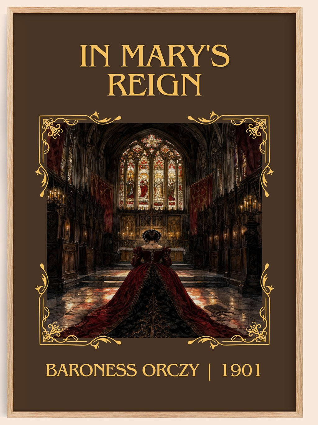 In Mary'S Reign Classic Book Art Print by Baroness Orczy – book poster