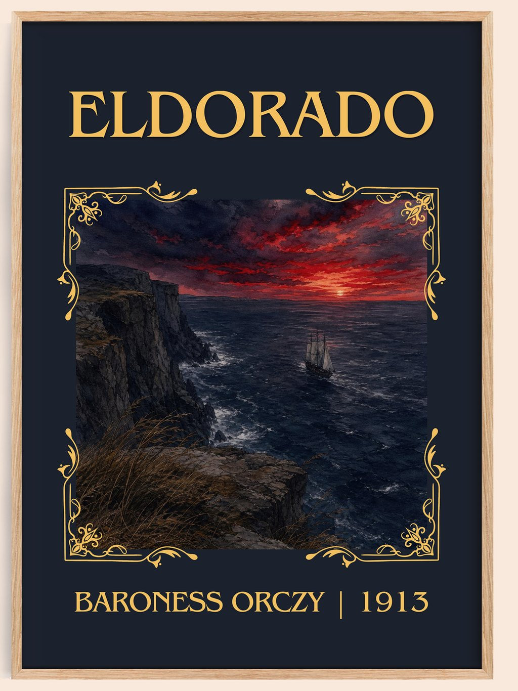 Eldorado Classic Book Art Print by Baroness Orczy – book poster