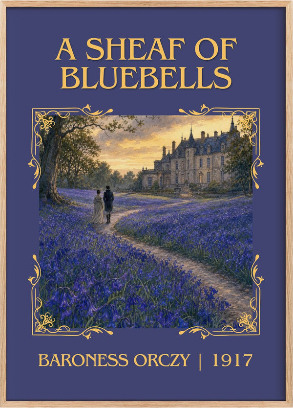 A Sheaf Of Bluebells Classic Book Art Print by Baroness Orczy