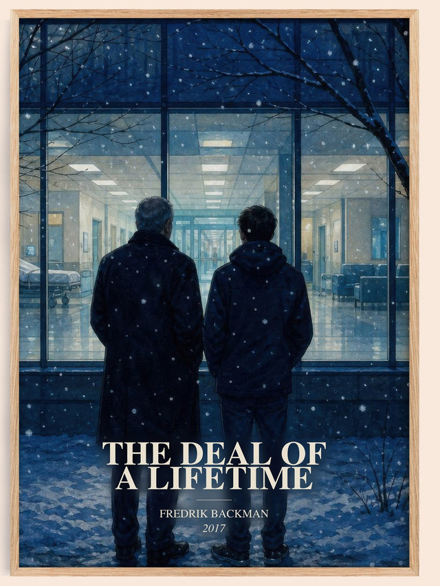 Deal Of A Lifetime Book Watercolour Illustration by Fredrik Backman