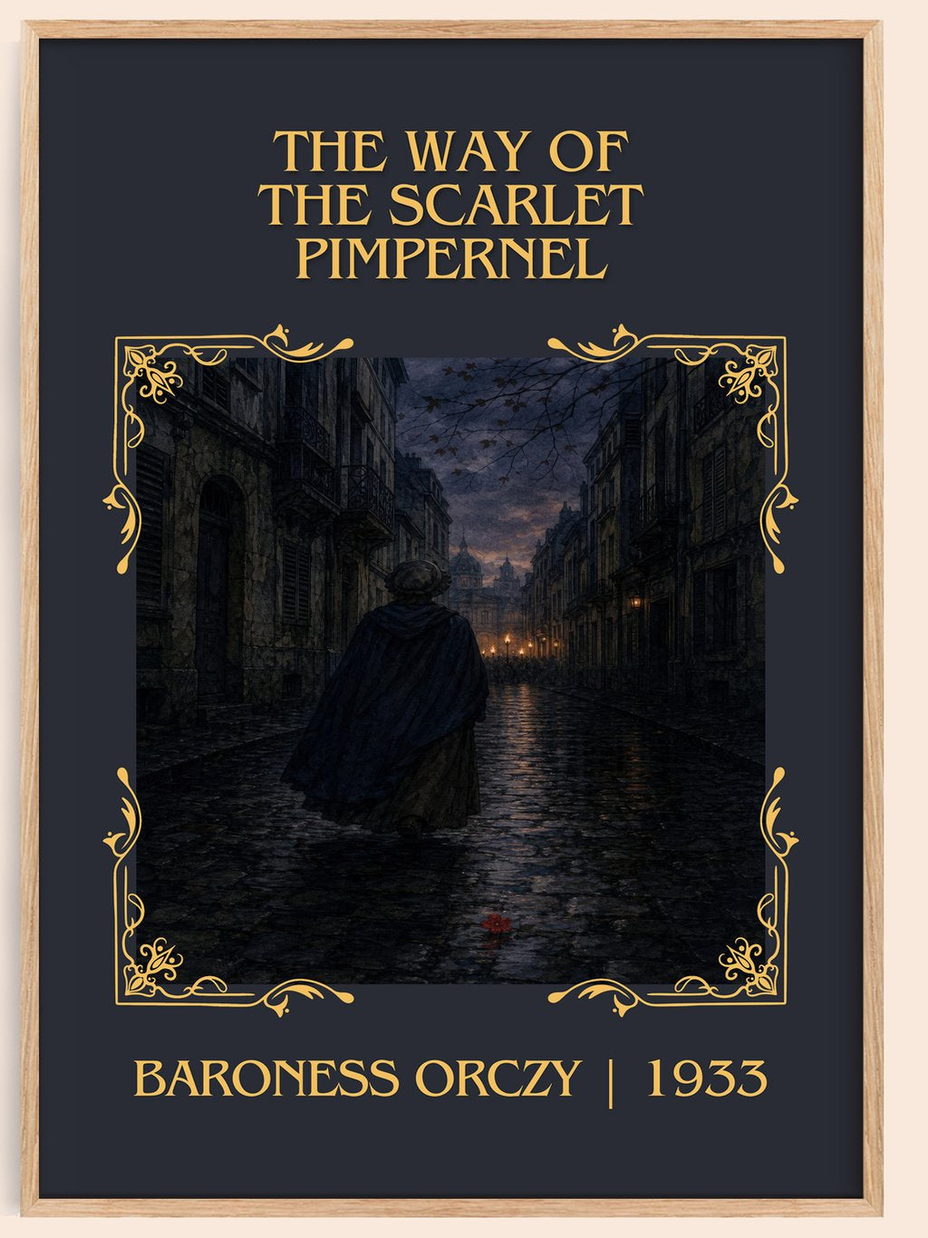 Way Of The Scarlet Pimpernel Classic Book Art Print by Baroness Orczy – book poster