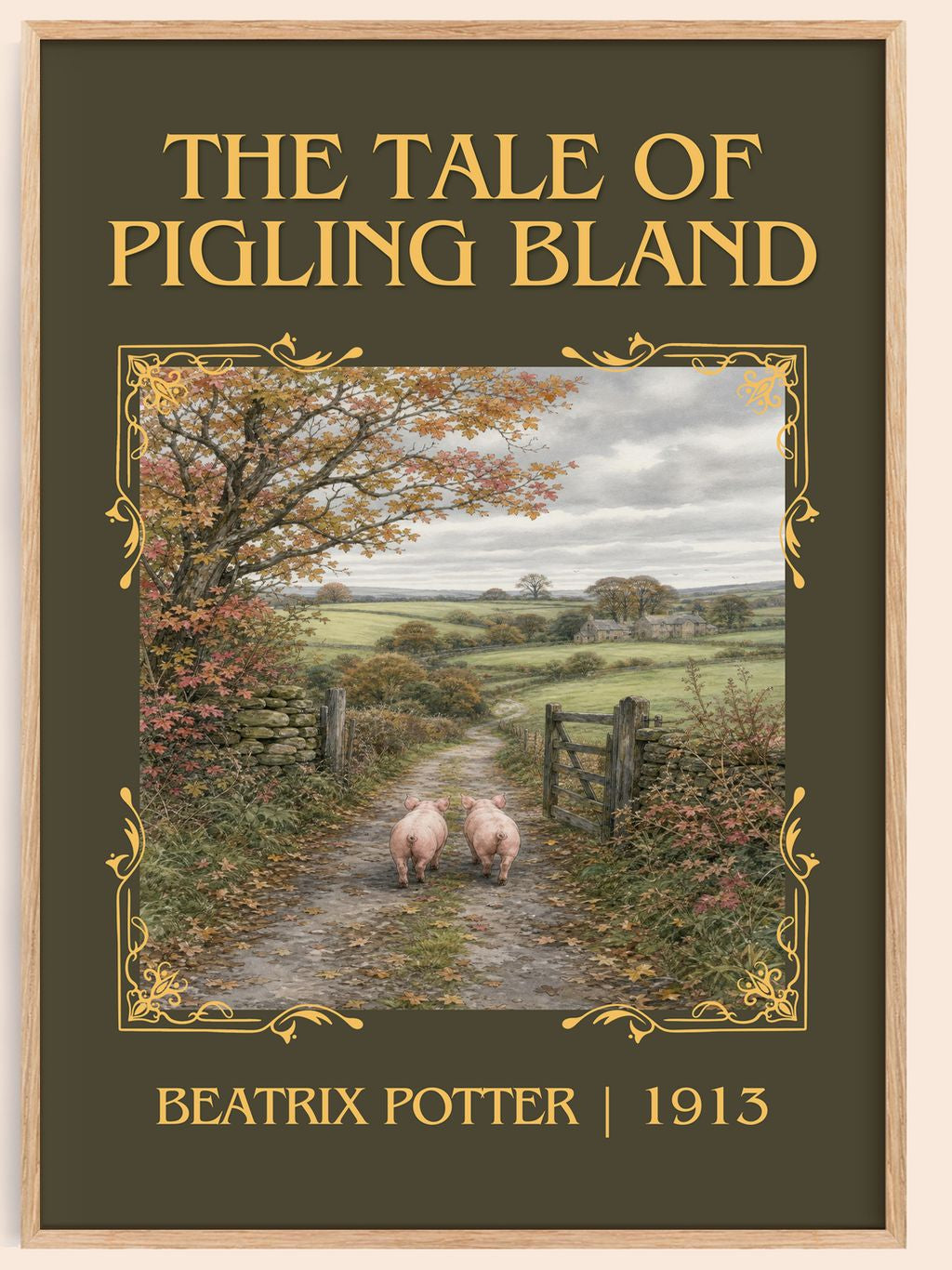 The Tale Of Pigling Bland Classic Book Art Print by Beatrix Potter – book poster