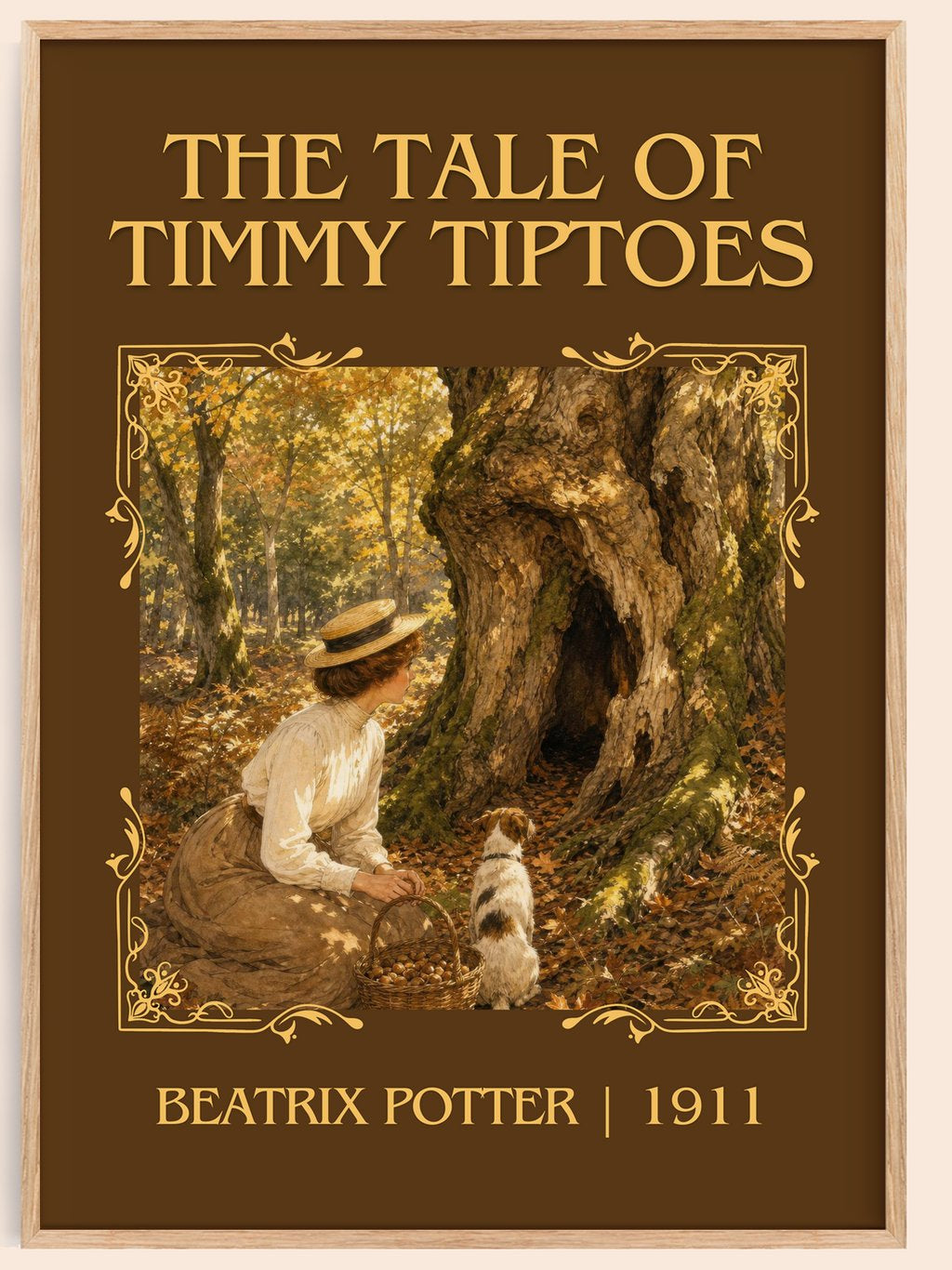 The Tale Of Timmy Tiptoes Classic Book Art Print by Beatrix Potter – book poster