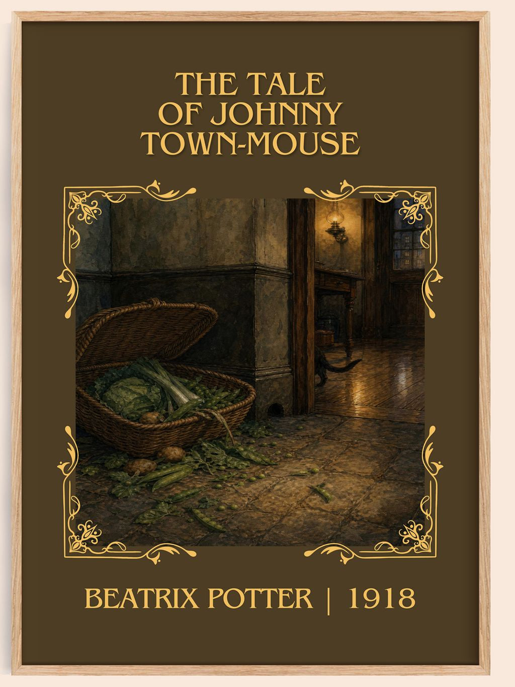 The Tale Of Johnny Town-Mouse Classic Book Art Print by Beatrix Potter – book poster