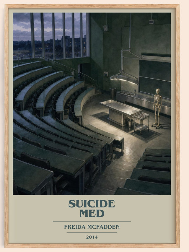 Suicide Med Book Cover Poster by Freida Mcfadden