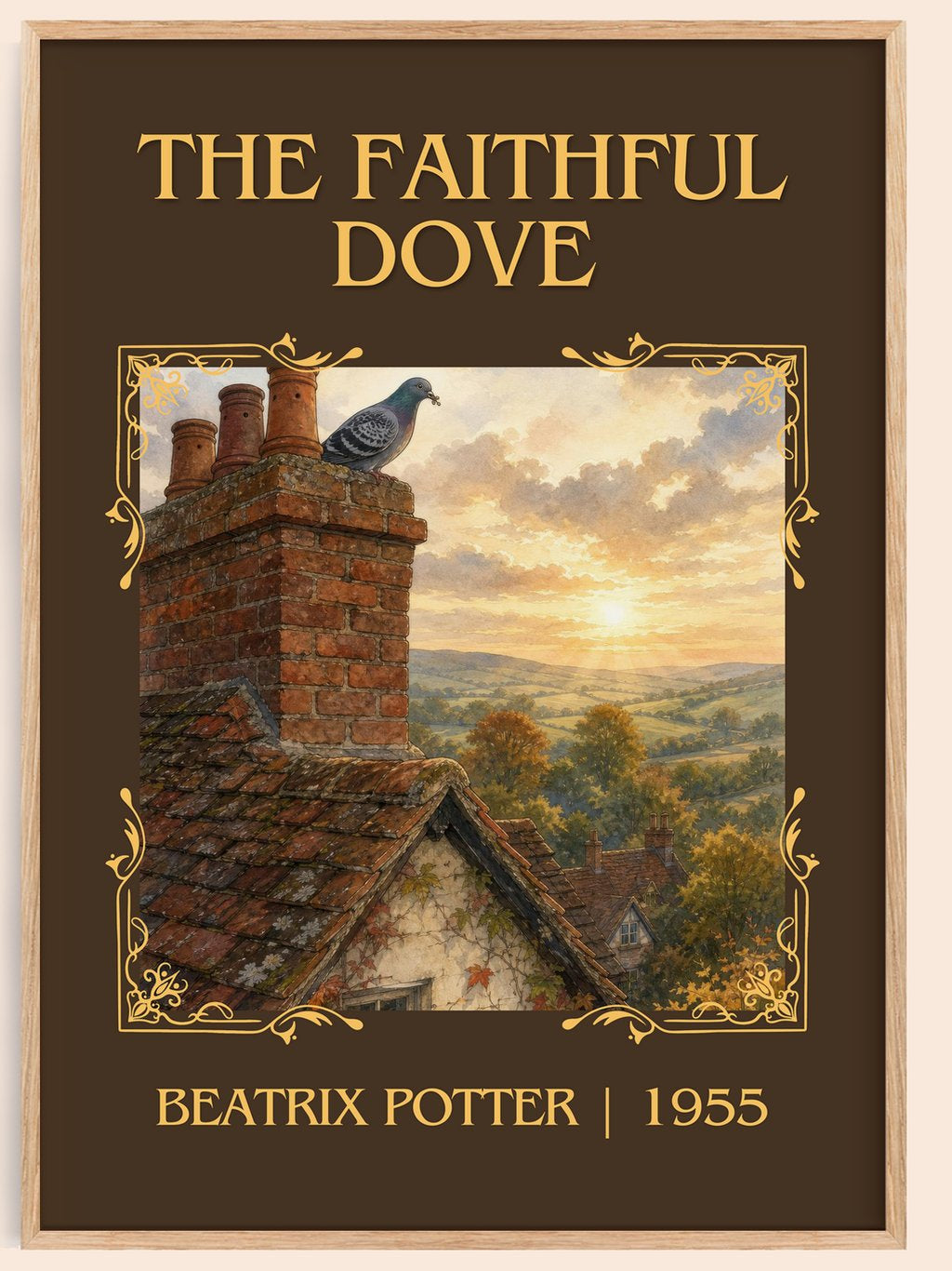 The Faithful Dove Classic Book Art Print by Beatrix Potter – book poster