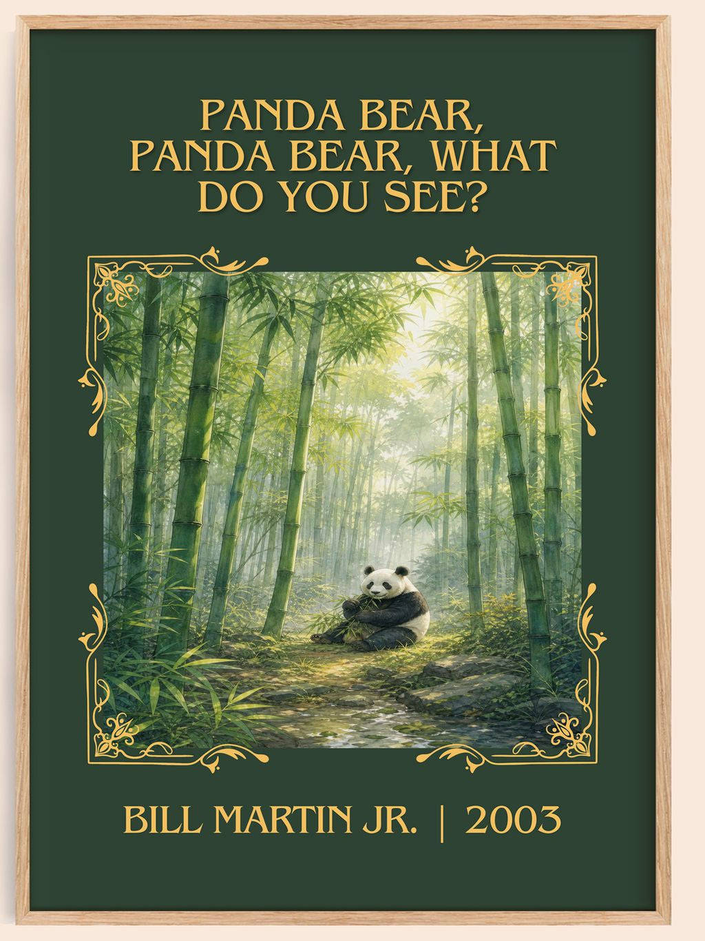 Panda Bear, Panda Bear, What Do You See? Classic Book Art Print – book poster