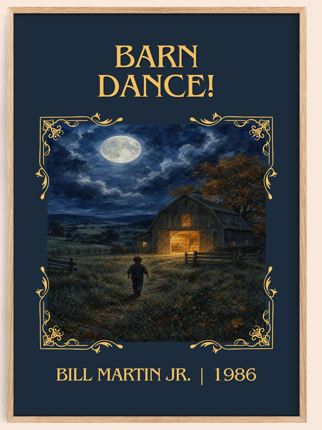 Barn Dance! Classic Book Art Print by Bill Martin Jr. – book poster