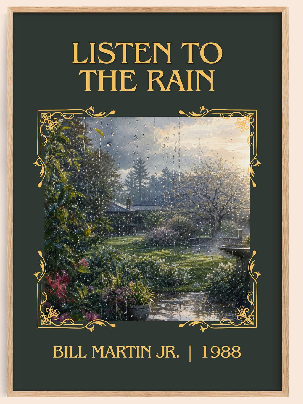 Listen To The Rain Classic Book Art Print by Bill Martin Jr. – book poster