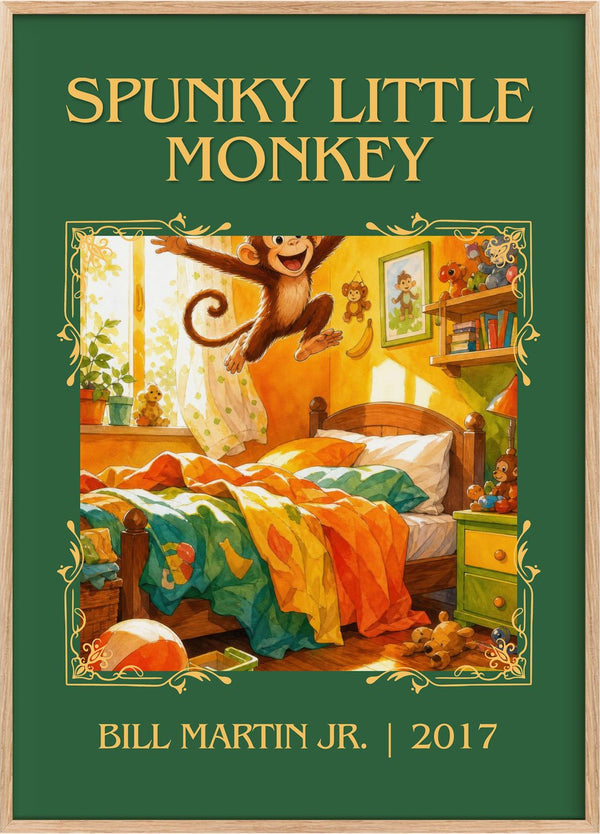 Spunky Little Monkey Classic Book Art Print by Bill Martin Jr.