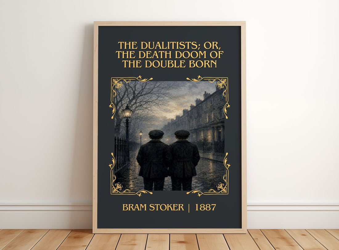 Dualitists; Or, The Death Doom Of The Double Born Classic Book Art – framed print leaning on a wooden floor