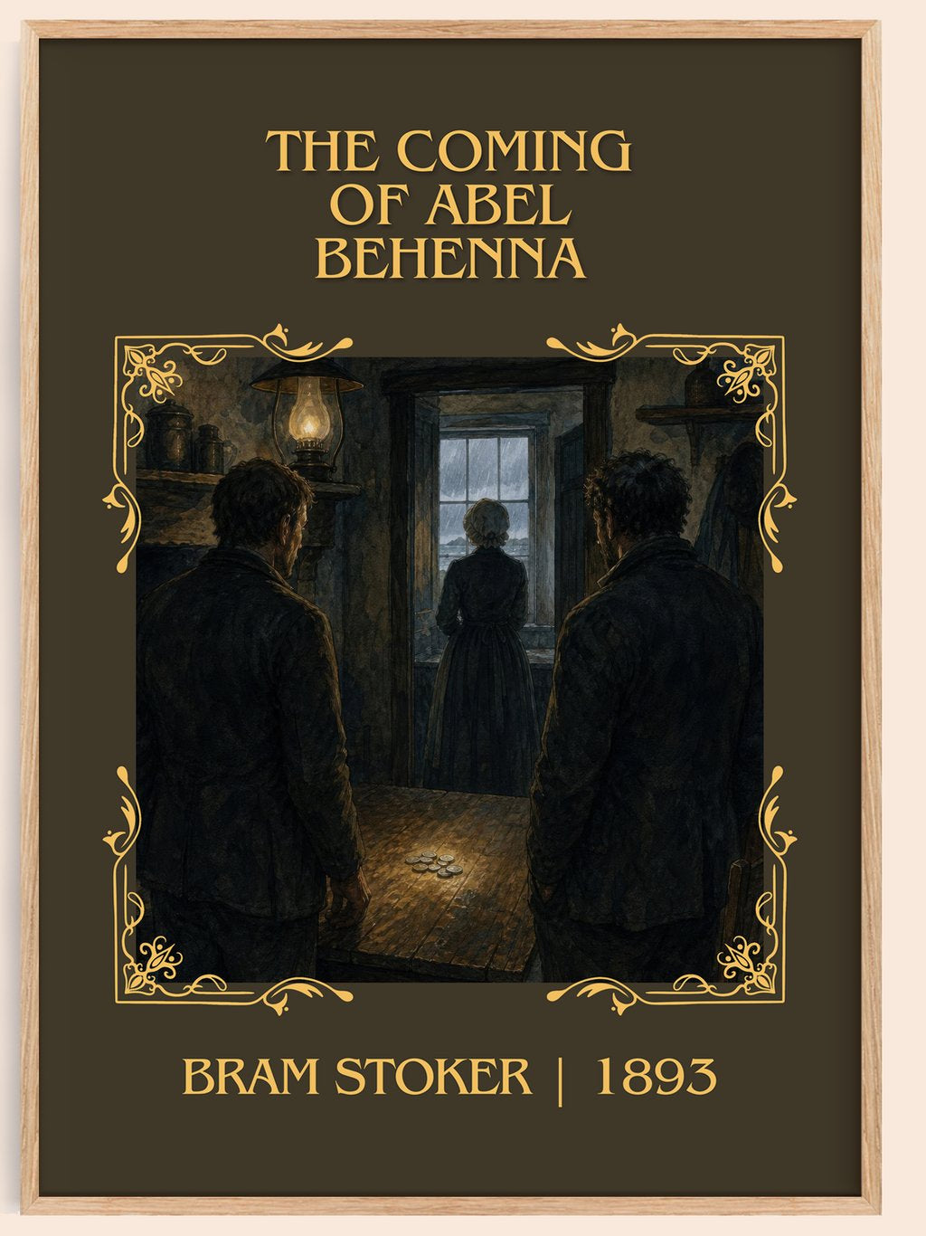 The Coming Of Abel Behenna Classic Book Art Print by Bram Stoker – book poster