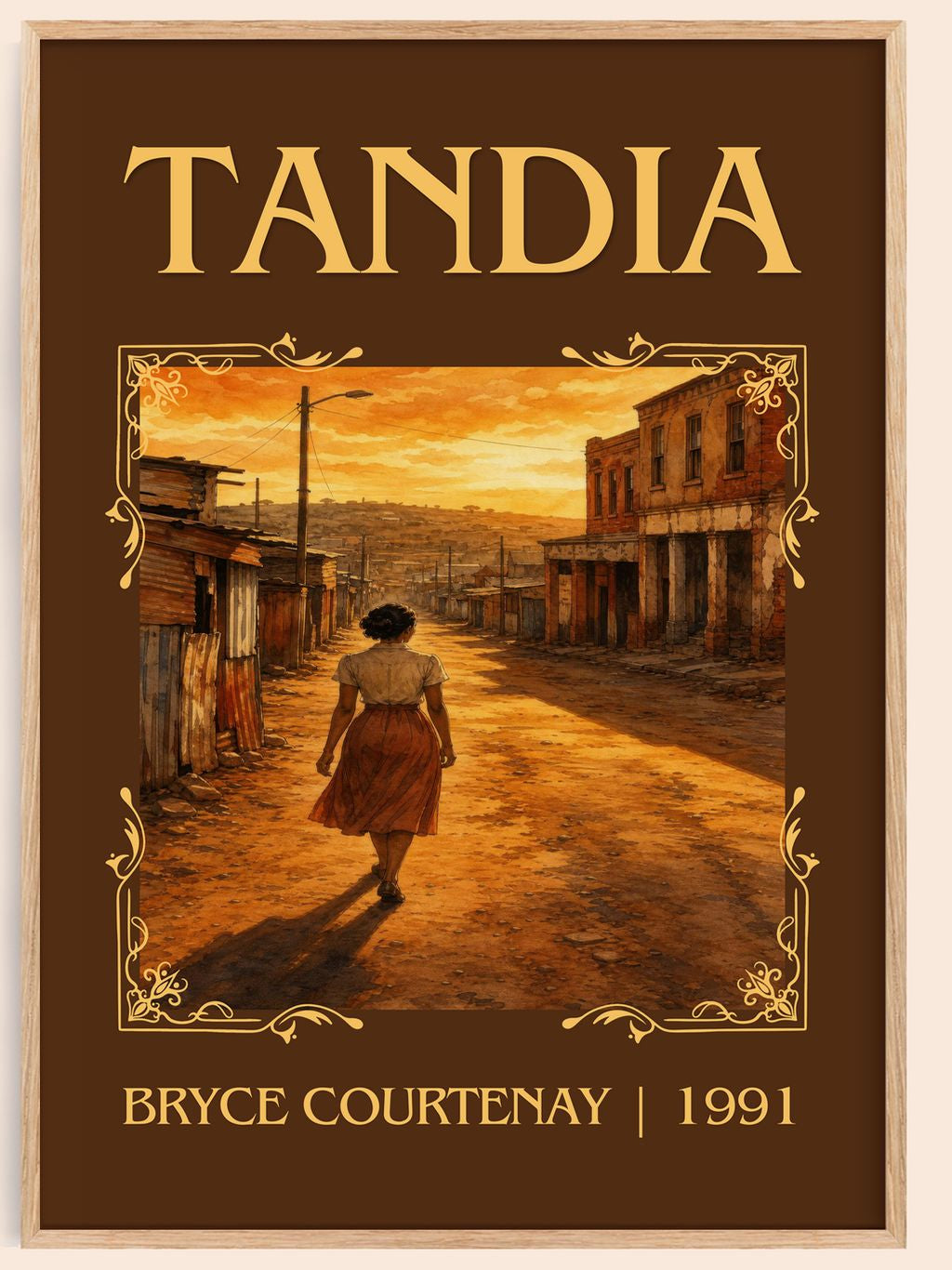 Tandia Classic Book Art Print by Bryce Courtenay – book poster