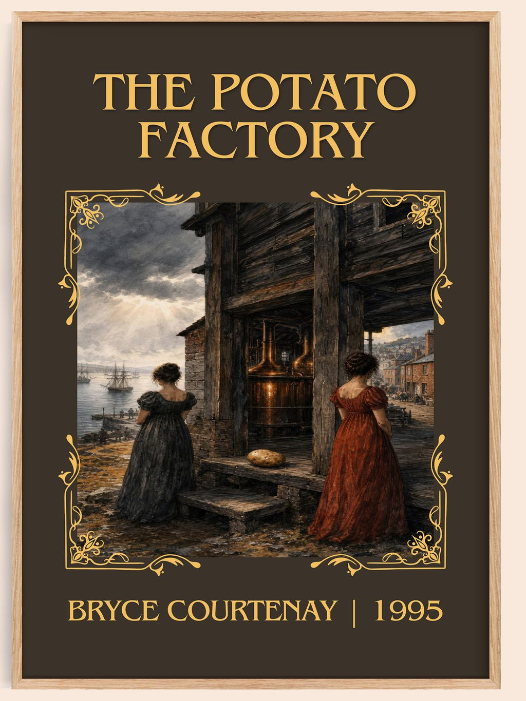 The Potato Factory Classic Book Art Print by Bryce Courtenay – book poster