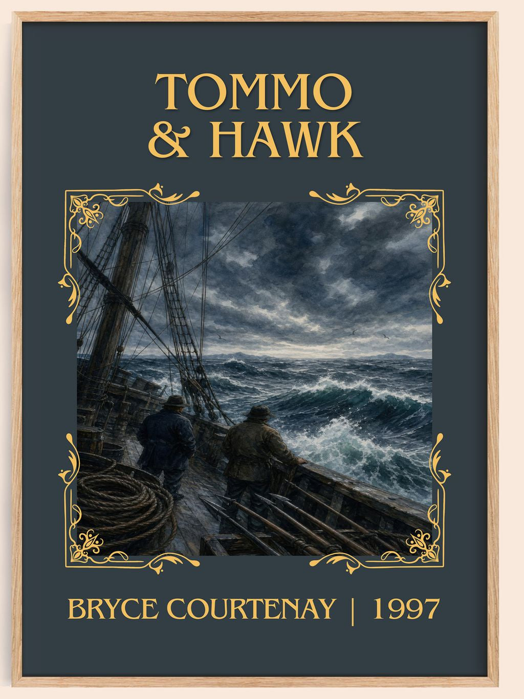 Tommo & Hawk Classic Book Art Print by Bryce Courtenay – book poster
